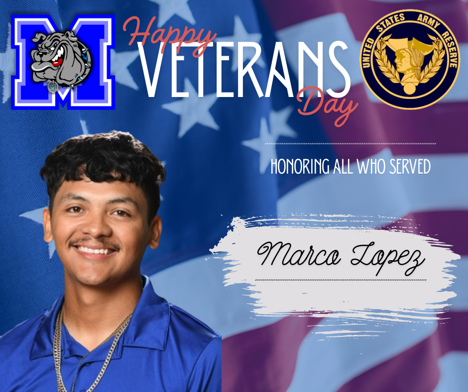 🇺🇸 Honoring All Who Served 🇺🇸 Today, we pause to honor and thank every brave man and woman who has served our country.  A special shout-out to our very own Coach Lopez — thank you for your dedication, courage, and service! 💙❤️🤍  #VeteransDay #BulldogPride #ThankYouVeterans