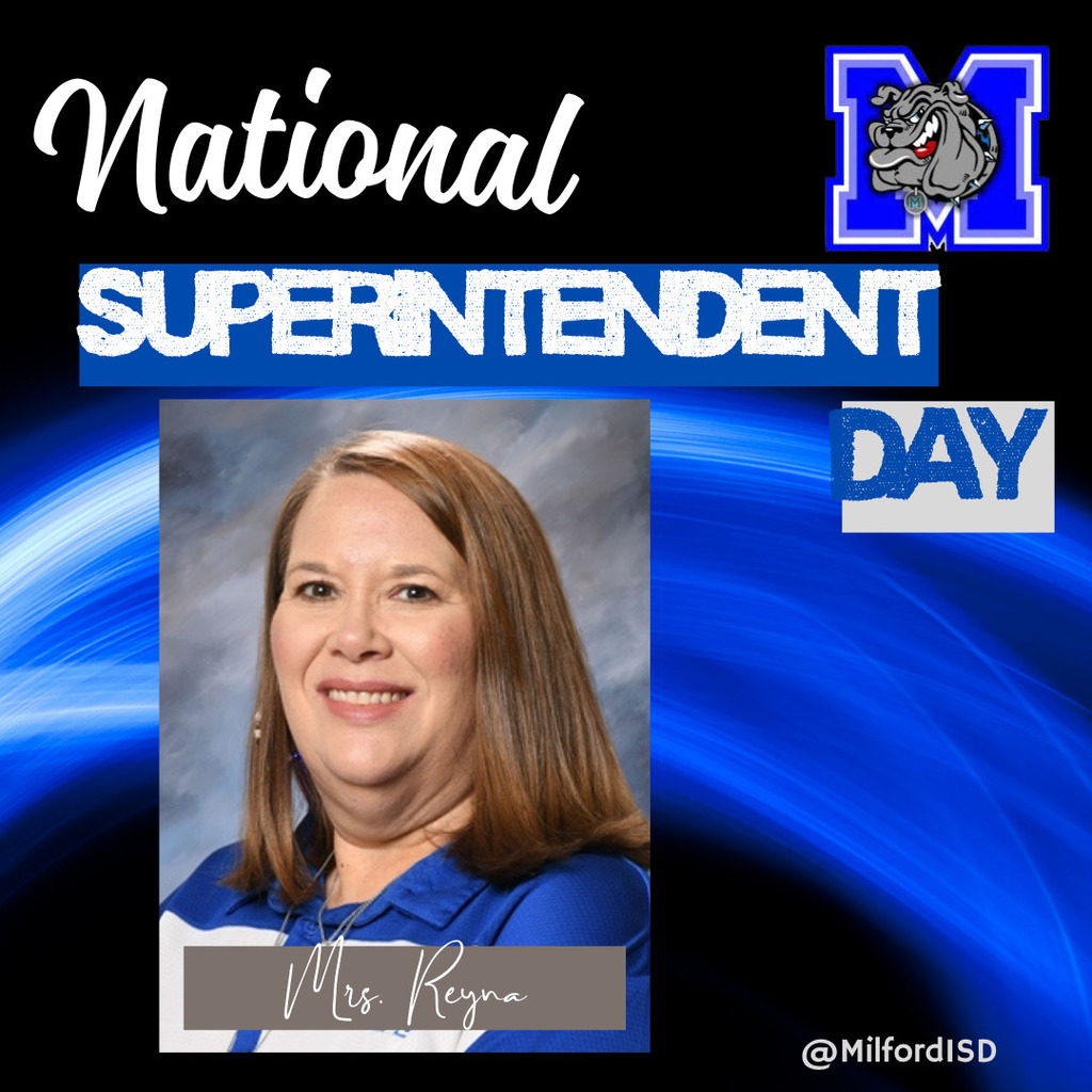 Today is National Superintendent Day! 🎉

We want to thank our Superintendent, Amy Reyna for her leadership in MISD!