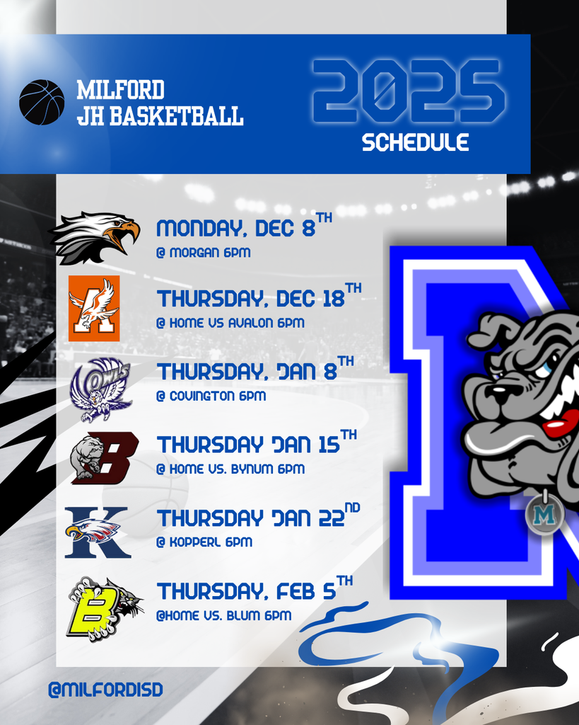 JH Basketball Schedule