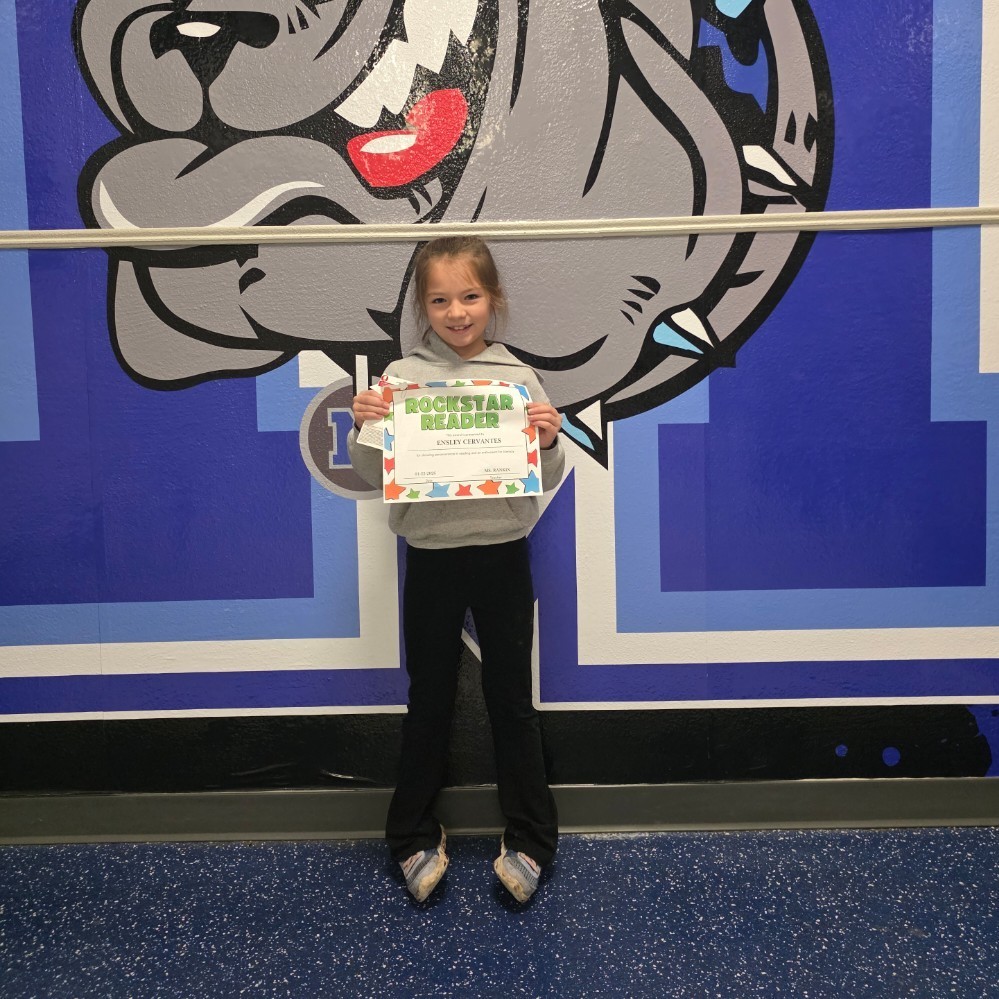 📚💙 We LOVE reading at Milford Elementary! 💙📚
Every AR test you take = your name in the drawing! 🎟️✨
Ms. Rankin pulls a winner each month for a gift certificate—so the more you read, the more chances you have to win!
🏆 This month’s winner: Ensley Cervantes! 🎉👏
Keep turning those pages and crushing those tests, Bulldogs! 🐾📖