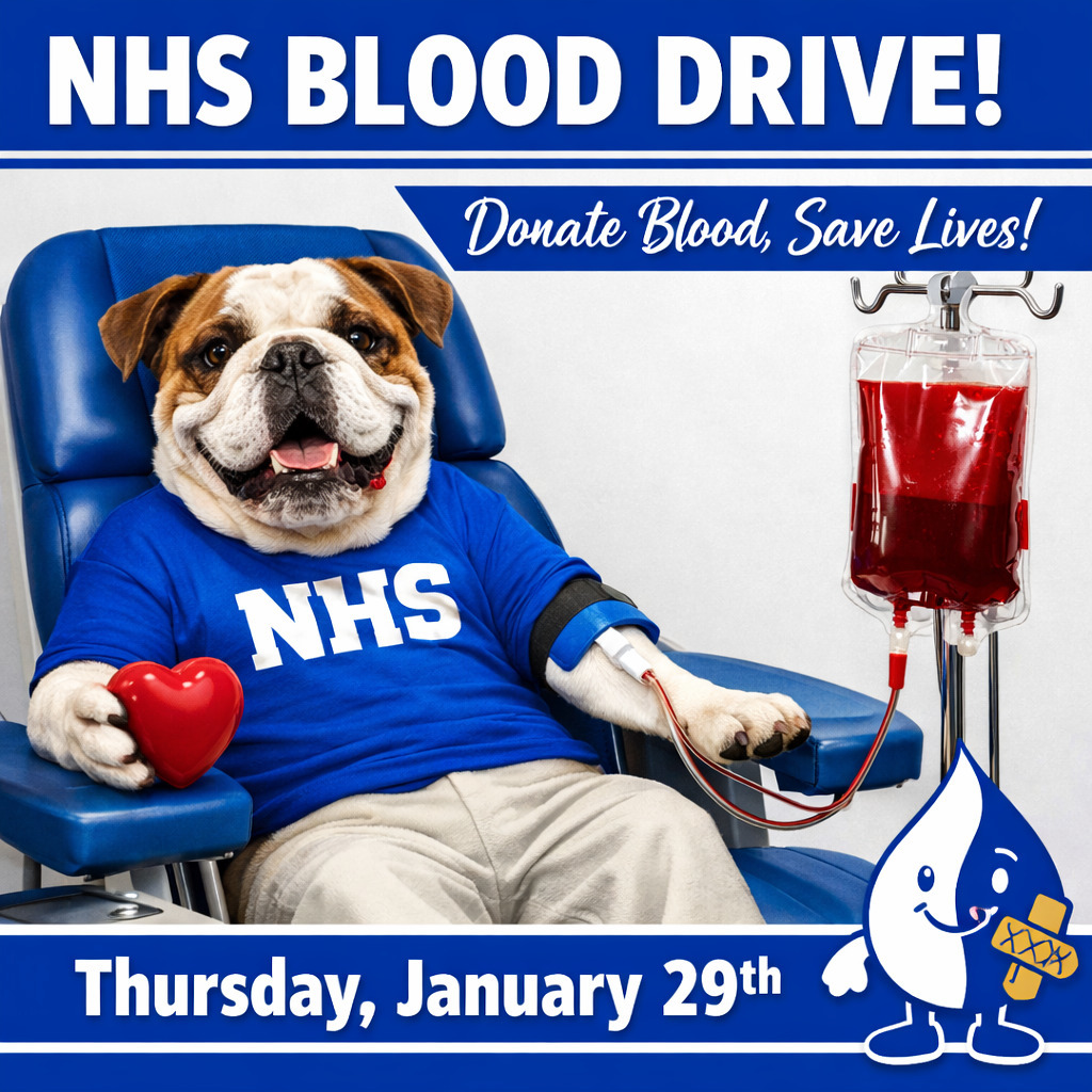 It takes a community to save lives—and Milford always shows up. 💙🤍
Join us for our NHS Blood Drive this Thursday, January 29th and be someone’s hero.
Sign up here:
👉 https://www.greatpartners.org/donor/schedules/drive_schedule/165020
#MilfordBulldogs #DonateBlood #TheBulldogWay