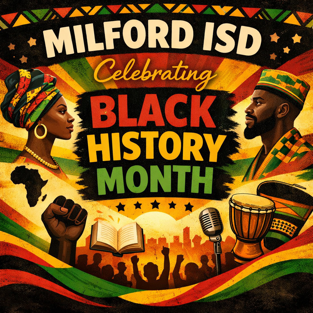 At Milford ISD, learning goes beyond the classroom. This Black History Month, our Bulldogs are exploring the stories, strength, and contributions that continue to shape our world. Join us as we honor the voices, culture, and leaders who inspire growth, courage, and change. 🐾🖤📚
#MilfordISD #TheBulldogWay #BlackHistoryMonth 