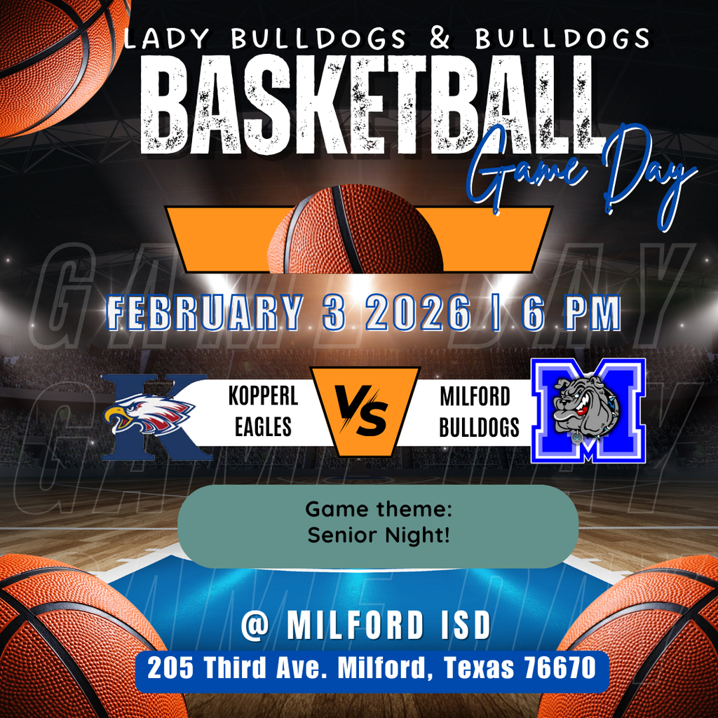 🔥 GAME DAY! 🔥 * SENIOR NIGHT*  Lady Bulldogs tip off at 6:00 PM Boys to follow  Bring the noise. Bring the pride. Let's send these seniors off the right way! 💙🐾 Bulldog Nation, let’s roll!