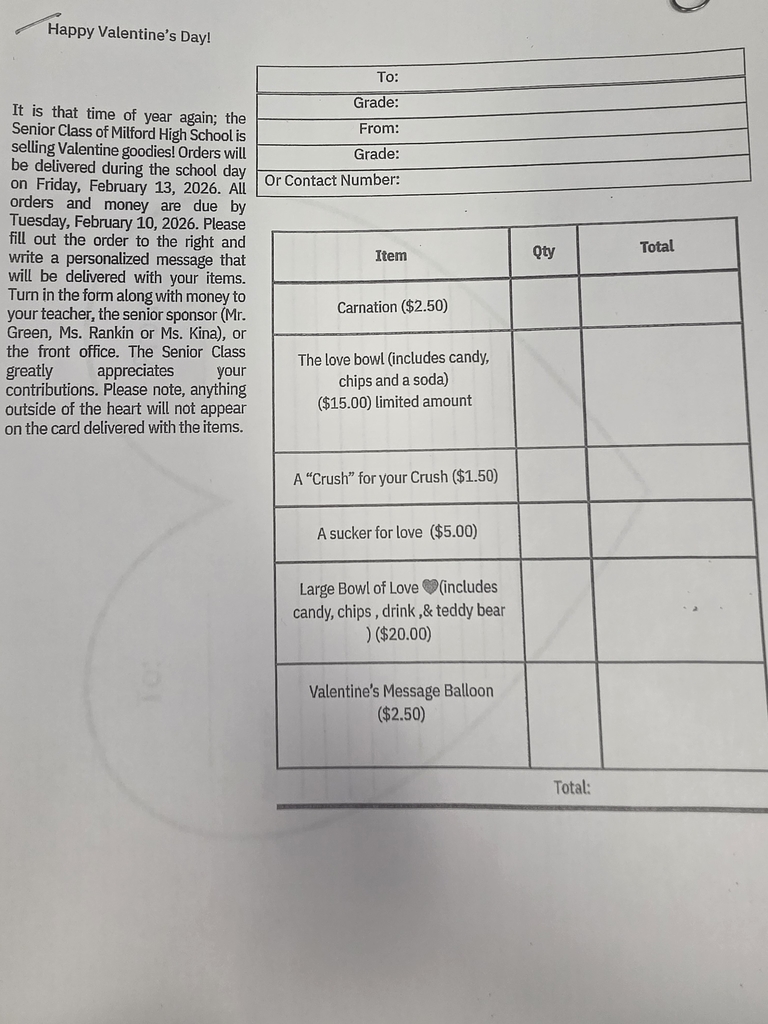 Last call, Bulldogs! ❤️
Valogram order forms and money are due tomorrow!
Need a form? Stop by the front office and grab one before it’s too late.
