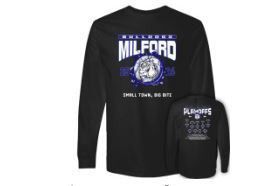 Calling all Bulldog fans! 2025–2026 Milford Bulldogs Playoff Shirts are officially on sale. Be ready for the postseason and support our teams in style. 🗓 Orders due: February 16 Don’t wait — once they’re gone, they’re gone!