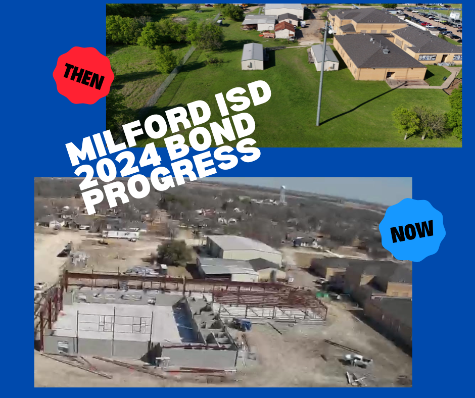 February Bond Progress Update depicting construction on new building 