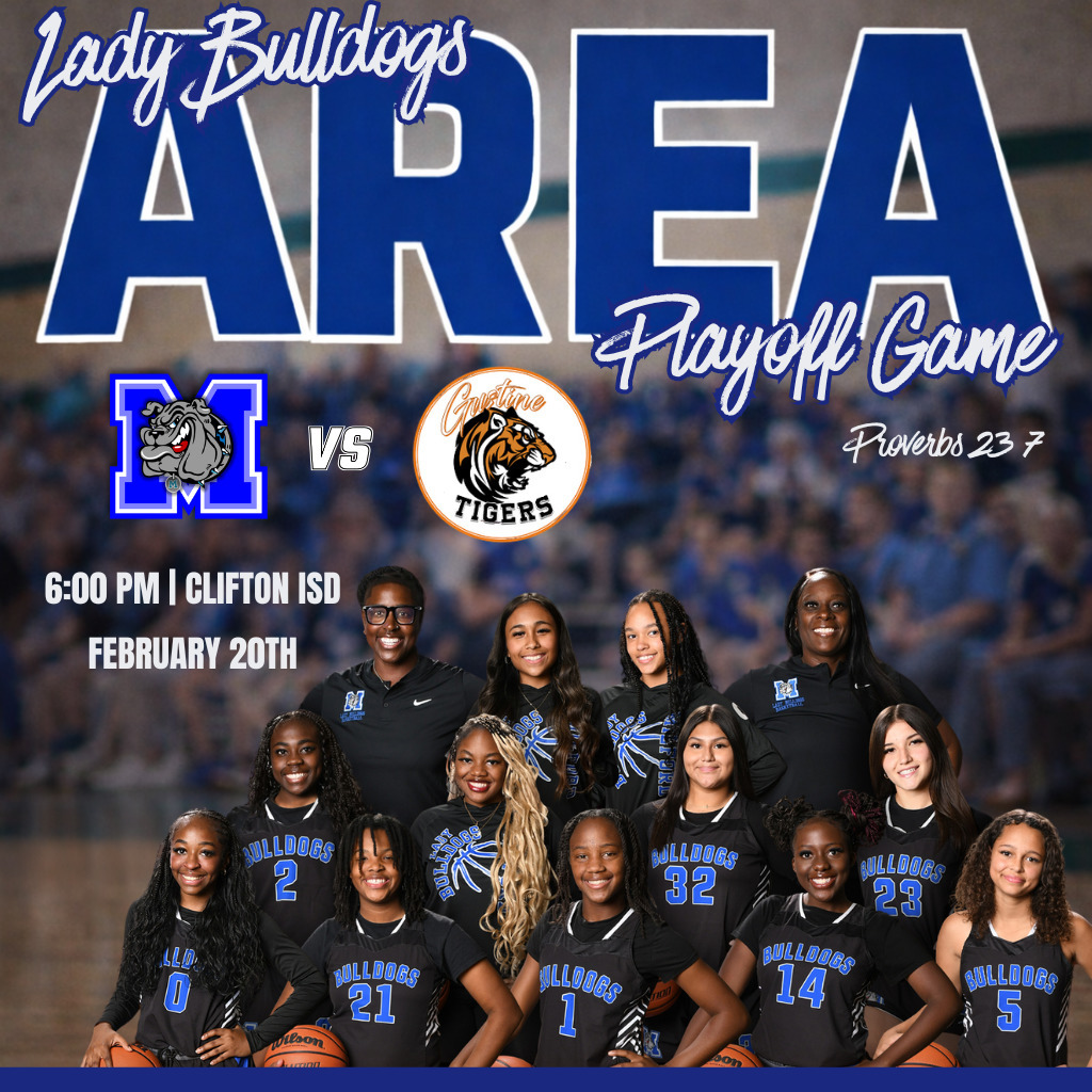 🏀 AREA PLAYOFF GAME 💙🔥
IT’S PLAYOFF TIME, BULLDOG NATION!
“As she thinks in her heart, so is she.” – Proverbs 23:7
These girls have put in the work.
Now it’s time to finish what they started.
This isn’t just a game —
this is grit,
this is heart,
this is THE BULLDOG WAY.
🆚 Gustine Tigers
📍 Clifton ISD
⏰ 6:00 PM
📅 February 20
We need EVERY voice in Clifton tonight.
Bulldog Nation — show up. Show out.
BE LOUD. BE PROUD.
Let’s pack the stands and show them how Milford shows up! 🏀💙
#FaithFueled #LadyBulldogs #AreaRound #MilfordLadyBulldogs #BulldogPride #AreaPlayoffs 