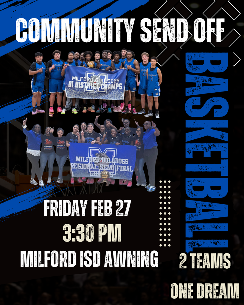 Basketball send off 3:30 Friday Feb 27