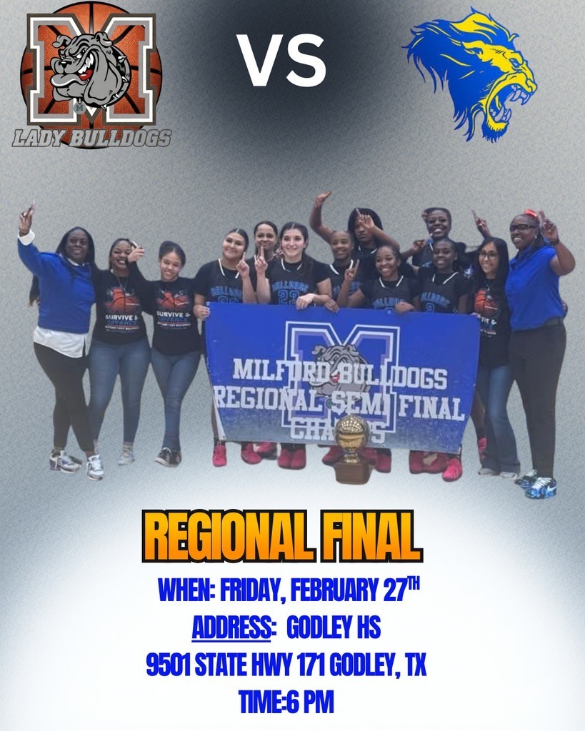 Playoff double-feature this Friday! 🏀 Come get loud and cheer on both squads as they continue their playoff runs: 📍 6:00 PM: Lady Bulldogs vs. Saltillo @ Godley, TX 📍 7:30 PM: Bulldogs vs. Three Way @ Cleburne, TX It’s a quick drive between gyms, so let’s pack both stands! Let’s go!