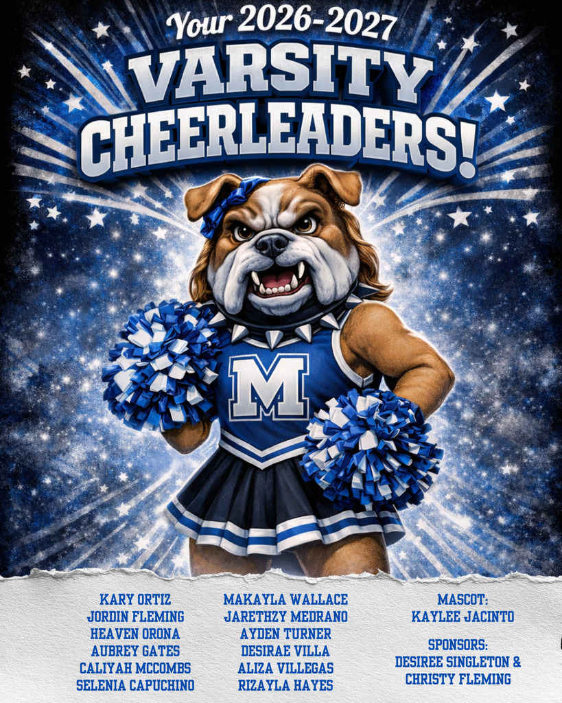 🔥📣 INTRODUCING YOUR 2026–2027 VARSITY CHEER SQUAD! 📣🔥 The sidelines are about to get LOUD, PROUD, and FULL of Bulldog spirit! Help us give a HUGE congratulations to these incredible athletes who will be leading Bulldog Nation all year long 💙🐾 This squad brings the energy, the heart, and the HYPE… and we already know they’re about to show out every single game. And let’s hear it for our Mascot — Kaylee Jacinto 🐶💥 📣 Get ready for Friday nights 📣 Get ready for the chants 📣 Get ready for that Bulldog ENERGY Bulldog Nation… they’re ready. Are YOU? #TheBulldogWay #MilfordBulldogs #DawgClawsOut #FridayNightLights