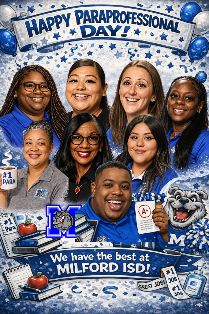 Behind every great school… is a group of AMAZING paras holding it all together 💙🐾 Milford ISD’s paras = built different 😎 We seriously couldn’t do this without you! We don’t make the rules… we just know it’s true 😎 #ParaAppreciation #BulldogNation #TheBulldogWay