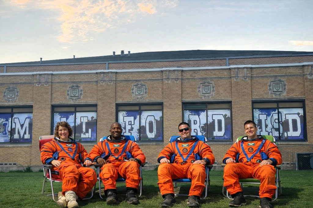 🚀 Welcome back, NASA Artemis crew! 🌕
After flying around the Moon and making it safely back to Earth… we figured you might need a real place to land.
Lucky for you—Milford ISD is right here waiting. 💙🐾
Around here, we don’t just reach for the stars…
⭐ We are OUT OF THIS WORLD. ⭐
#MilfordBulldogs #OutOfThisWorld #TheBulldogWay