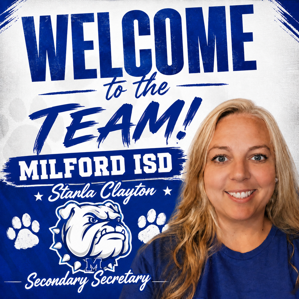 Welcome Ms. Clayton as HS secretary 