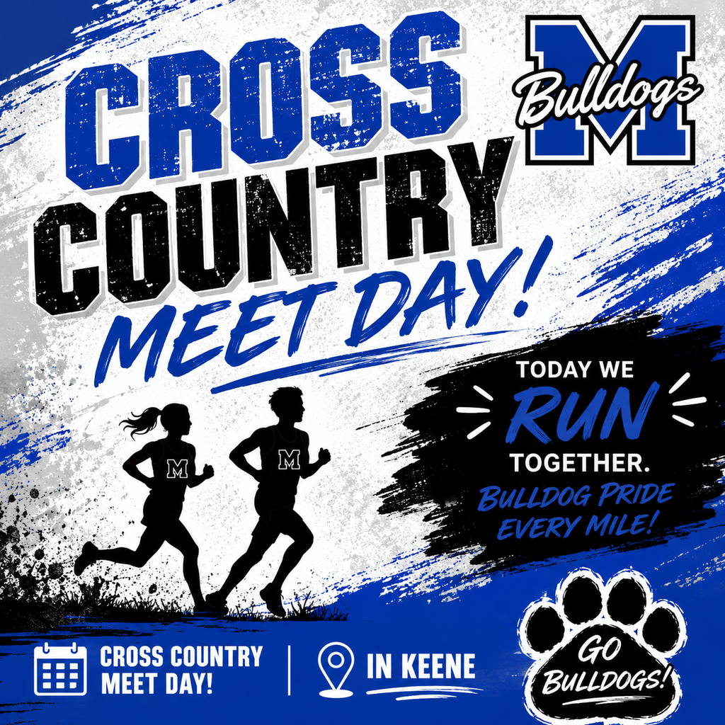 🏃‍♀️💨 IT’S MEET DAY, BULLDOG NATION! 🏃‍♂️💨

Our Bulldog Cross Country runners are headed to Keene today! 💙🖤🤍

Run strong. Run together. Leave it ALL on the course! 💪🐾
Bulldog pride every mile!

Good luck, Bulldogs! We’re cheering you on all the way to the finish line! 🏁🐾

#TheBulldogWay #BulldogNation #MilfordBulldogs #CrossCountry #MeetDay