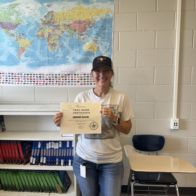 trail guide awards given to Mrs David