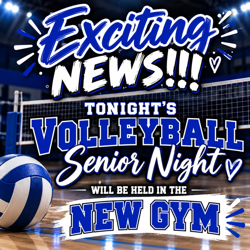 🚨🏐💙 EXCITING NEWS, BULLDOG NATION!!! 💙🏐🚨

Tonight’s VOLLEYBALL SENIOR NIGHT just got even MORE exciting!!! 🎉

🏟️ WE’RE HEADING TO THE NEW GYM!!! 🏟️

Come pack the stands, bring the energy, and help us celebrate our amazing Lady Bulldog Seniors as they take the court for their special night! 💙🤍

Let’s make it a night to remember!!! 🐾🔥

GO LADY BULLDOGS!!! 💙🏐🤍