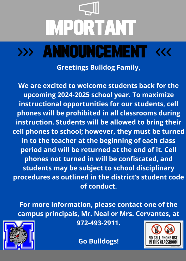 24-25 Cell Phone Policy