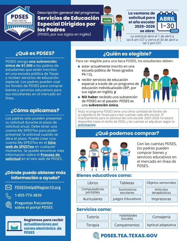 Servicios de Educación Especial Dirigidos por los Padres