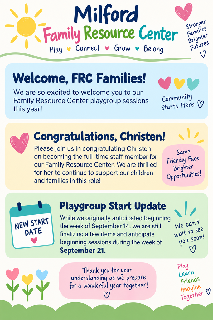 Play Group Sessions Change of Start Date