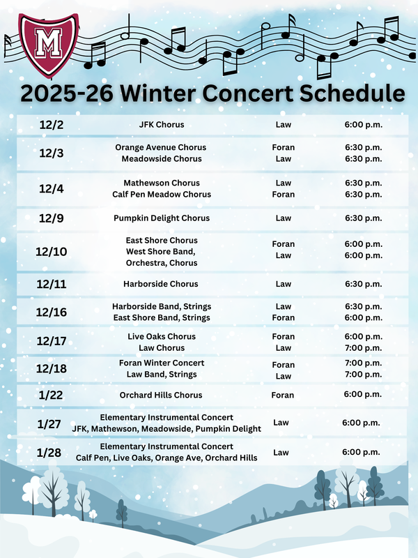 winter concert calendar