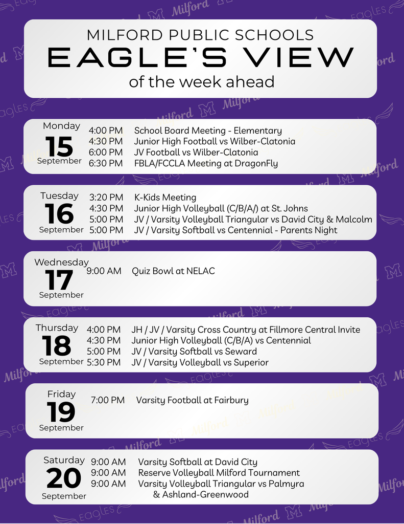2025-26 Weekly Planner Sept 15-18