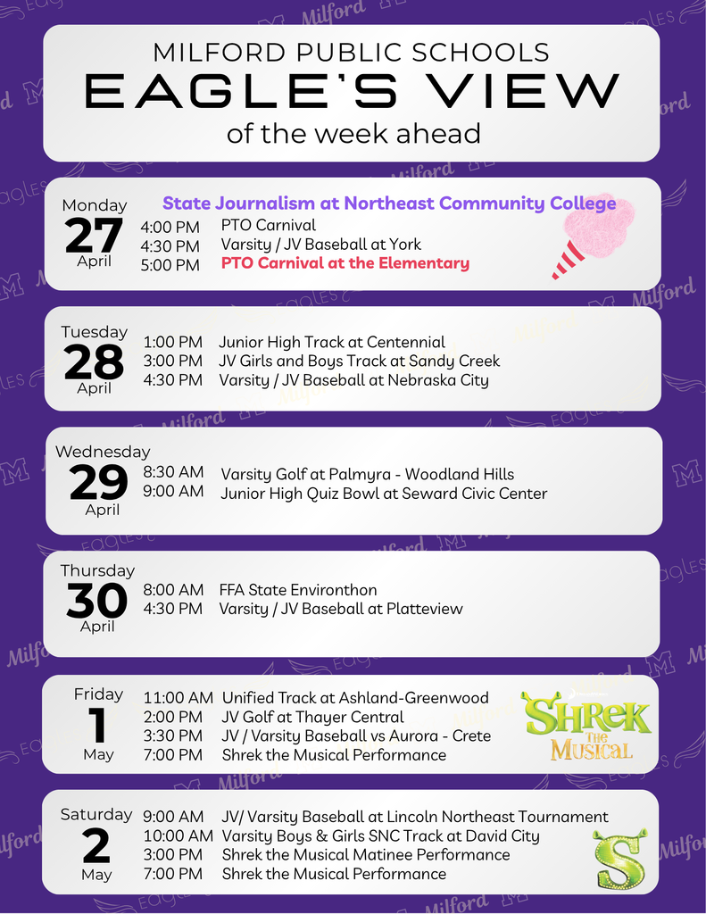 Planner April 27 to May 2