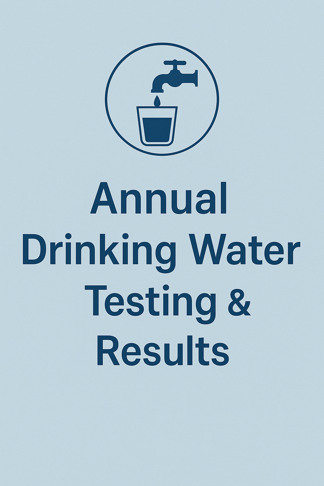 Annual Drinking Water Testing & Results Image