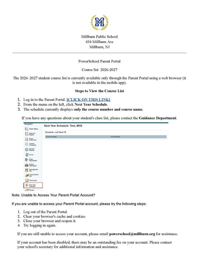 PowerSchool Parent Portal