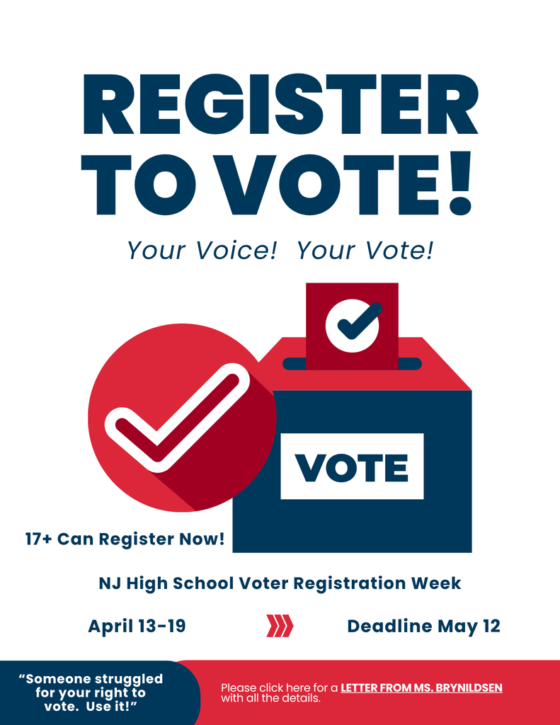 NJ High School Voter Registration week