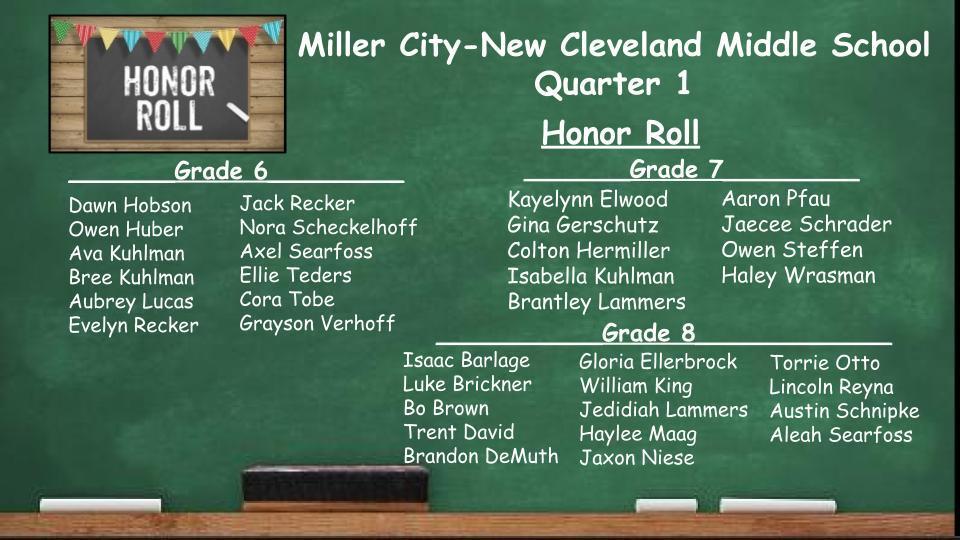 Middle School Honor Roll