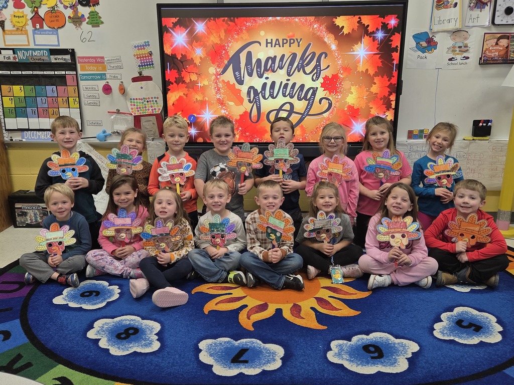 Fun creating our own turkey masks! 