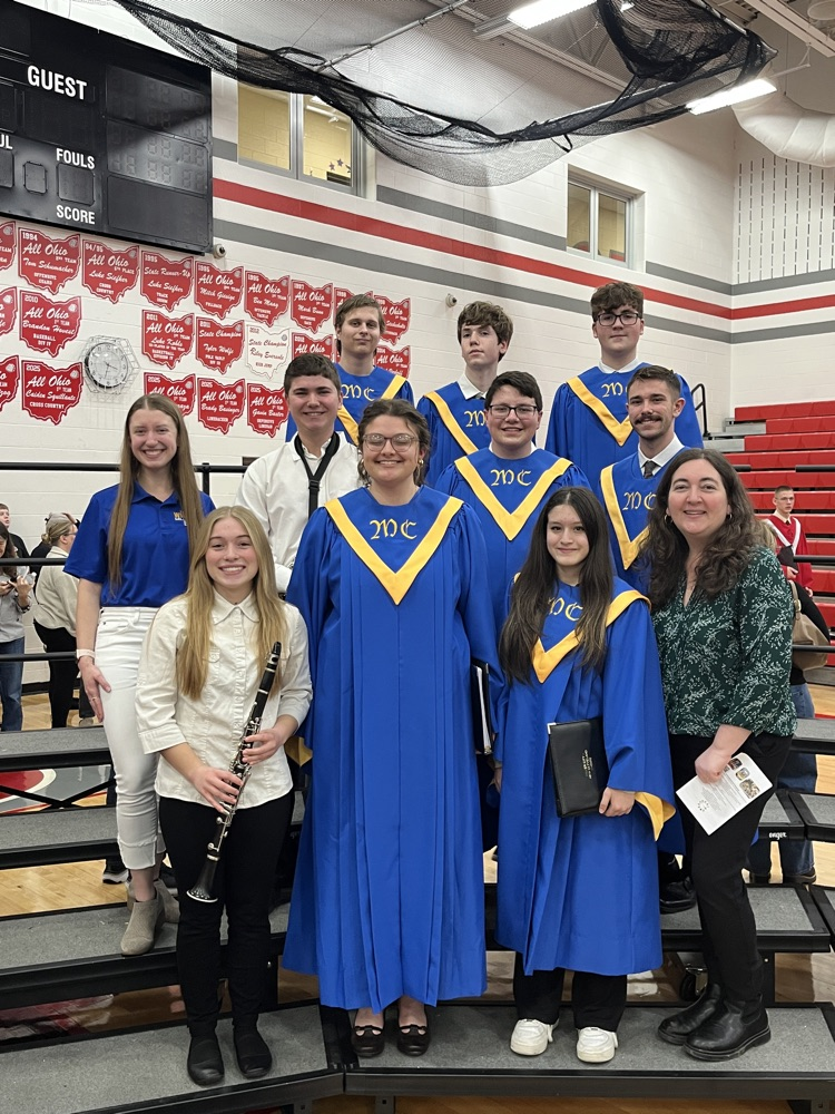 MCNC Honor Band and Choir students with Mrs. Verbsky and Mrs. Keeler