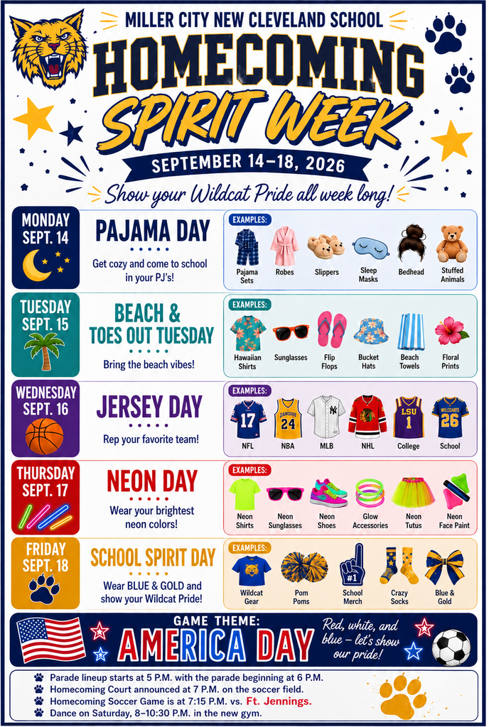 Schoolwide Homecoming Spirit Week