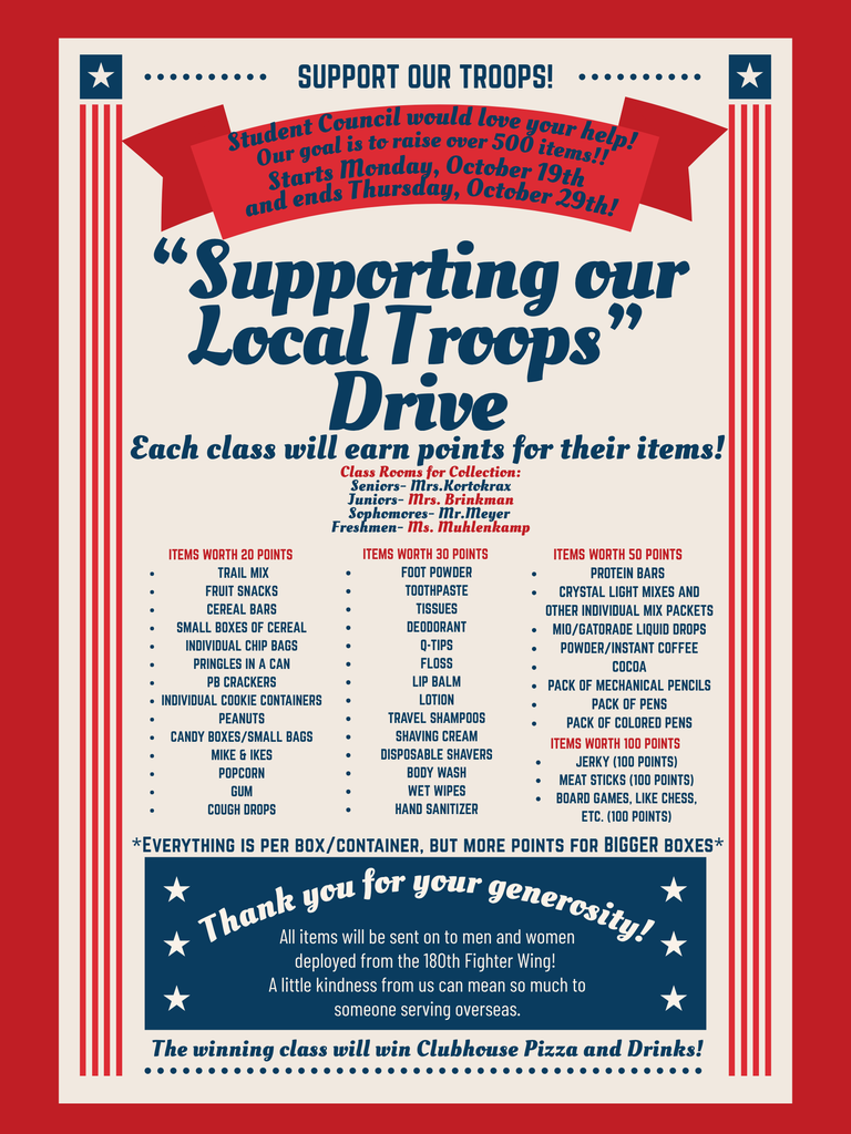 Supporting our Local Troops