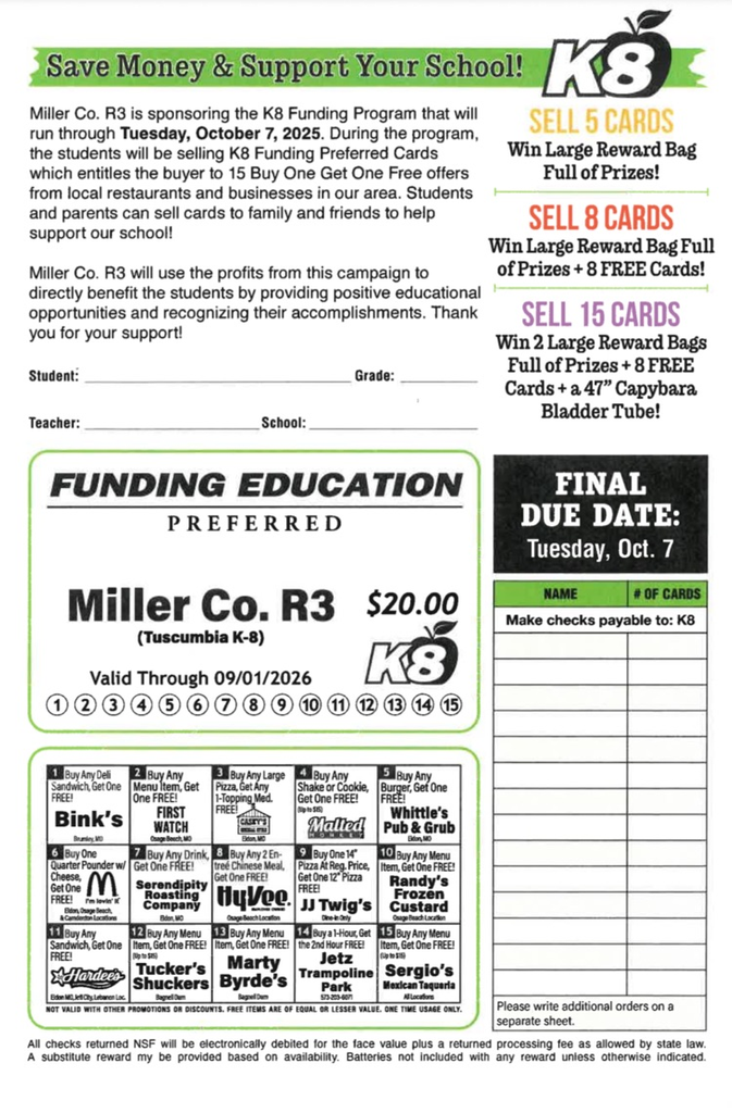 K8 cards