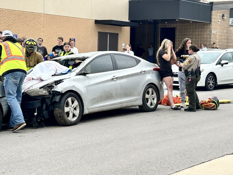 mock car crash 