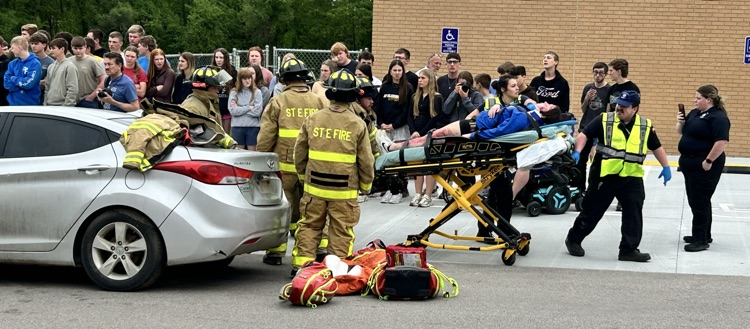 mock car crash 