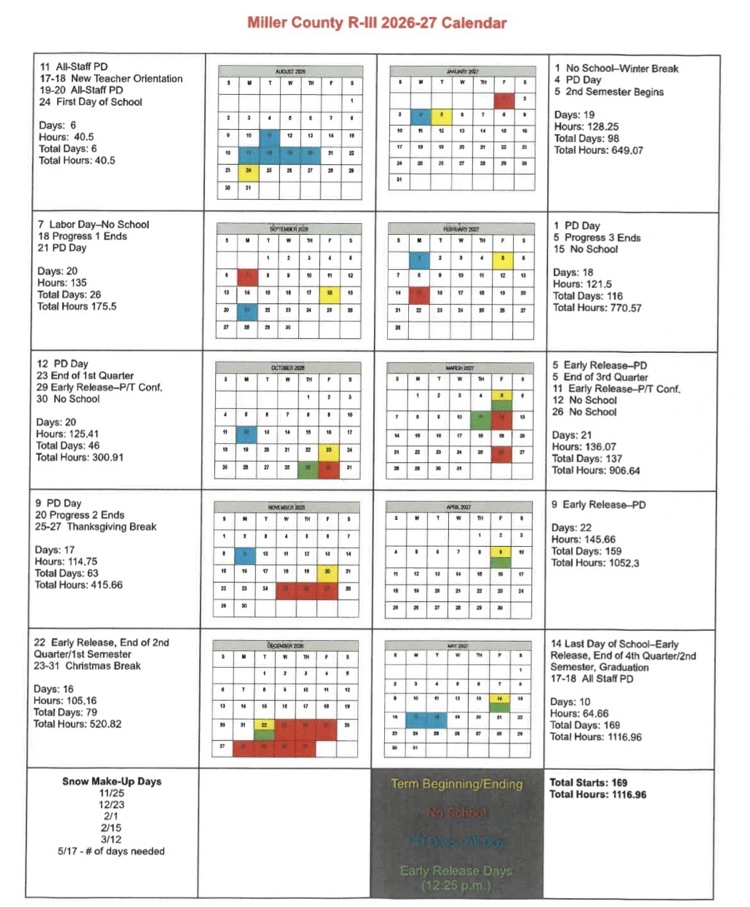 school calendar 