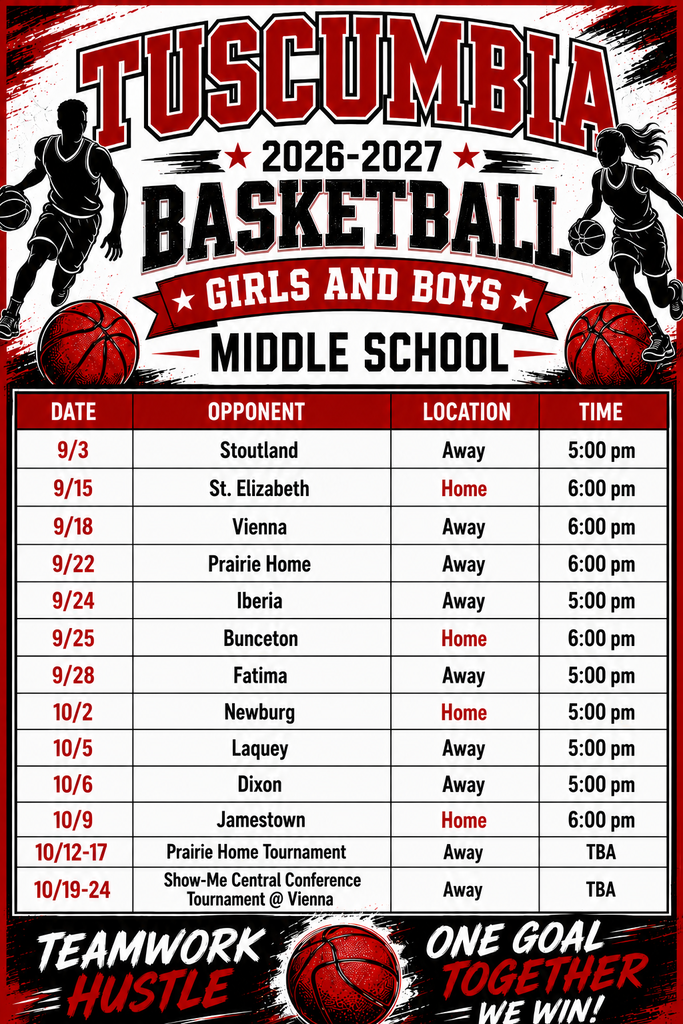 JH basketball schedule