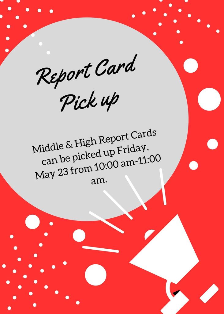 Report Card pick up
