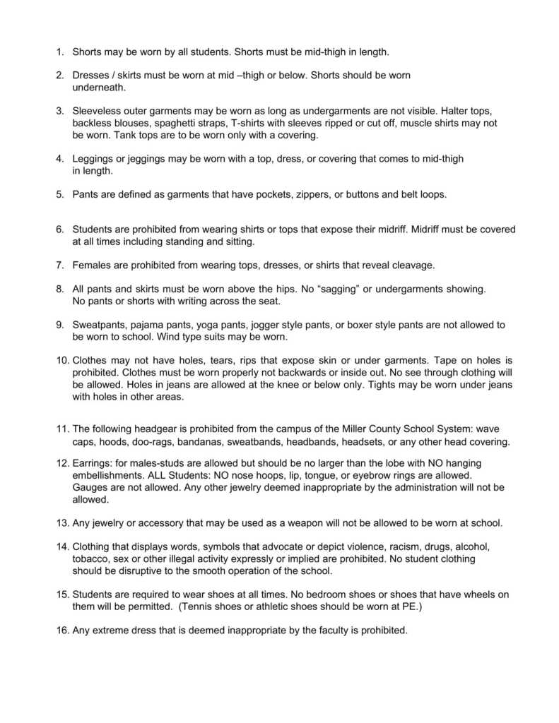 MCES Dress Code