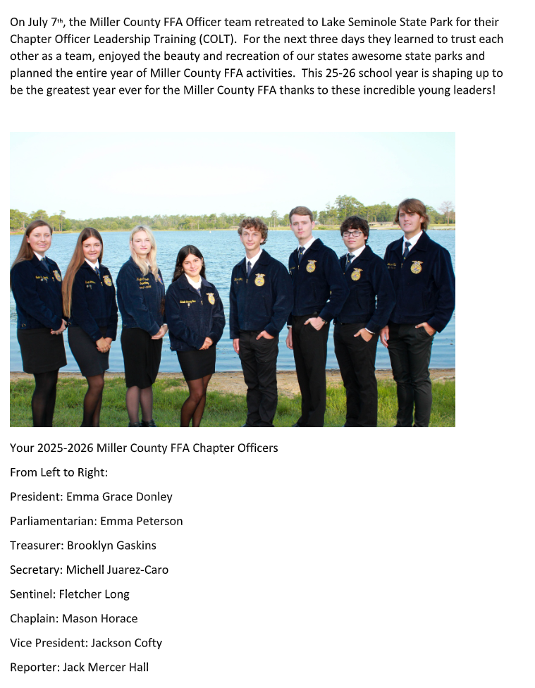 FFA officers