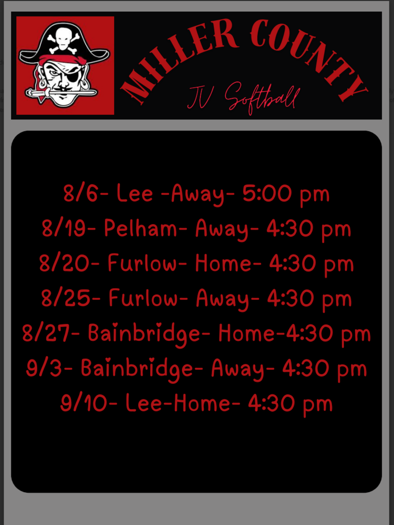 JV Schedule