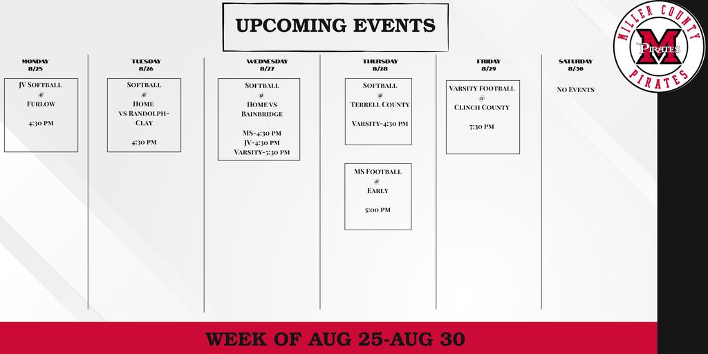 updated events