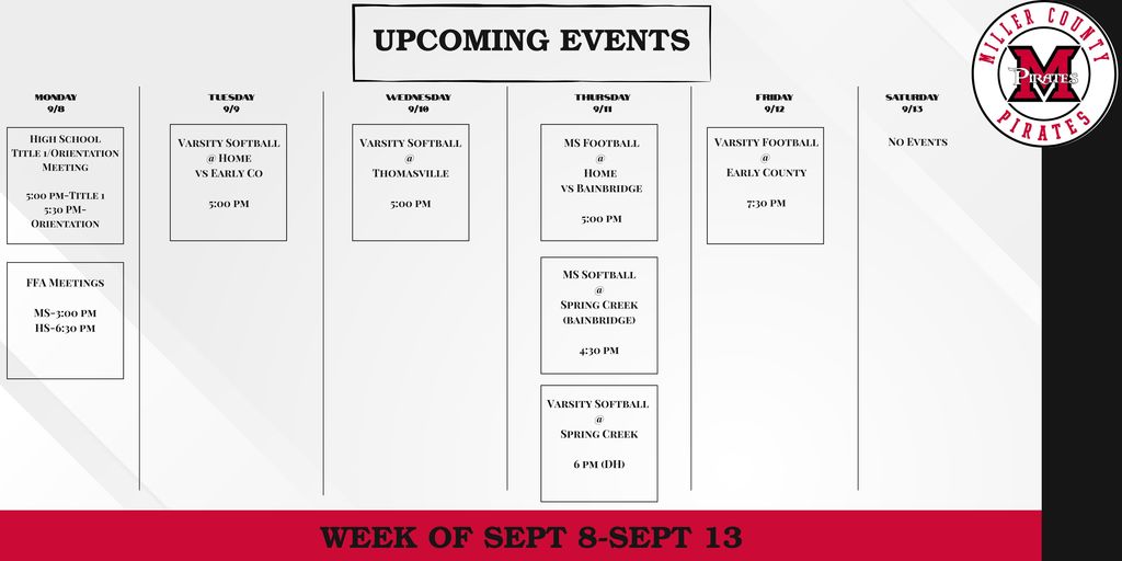 upcoming events