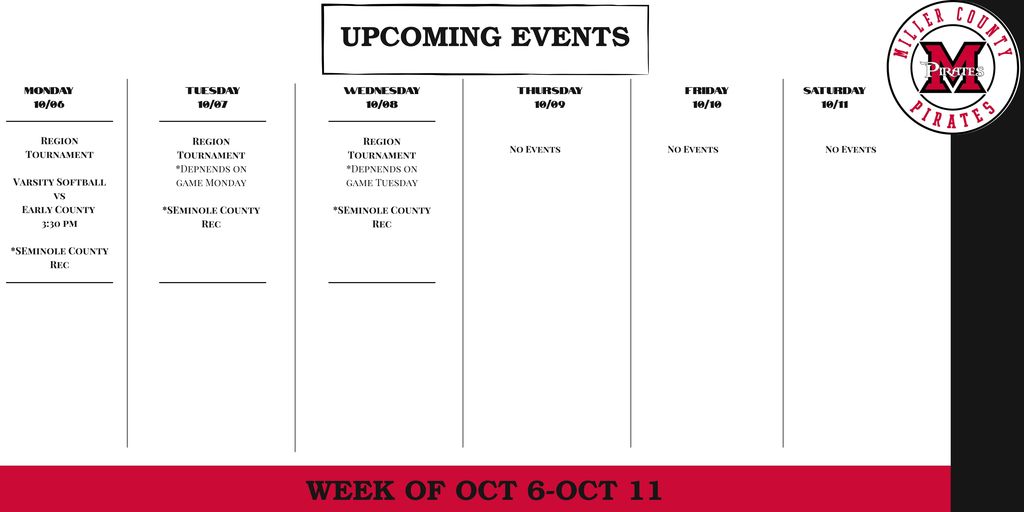 events for week