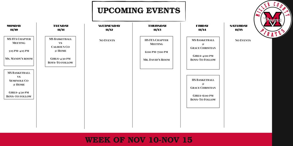 events for week
