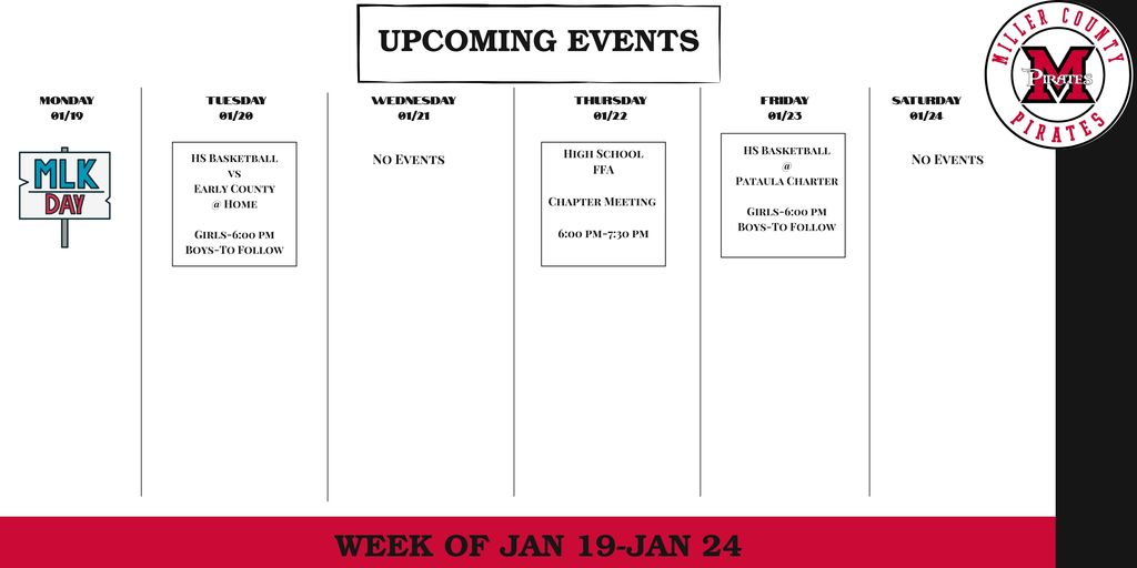 events for the week