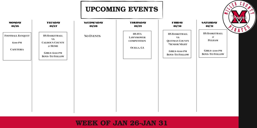 events for the week