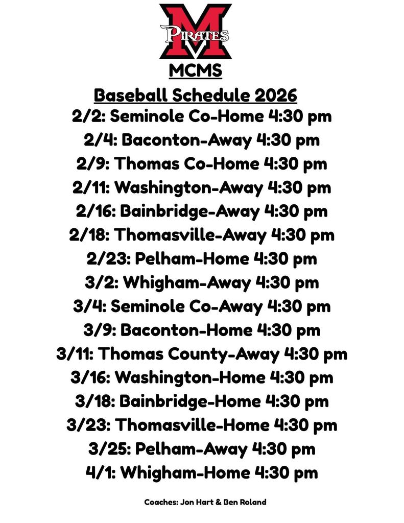 baseball schedule